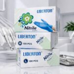 دستکش نیتریل آبی لیبرتون LIBERTON