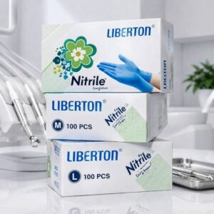 دستکش نیتریل آبی لیبرتون LIBERTON
