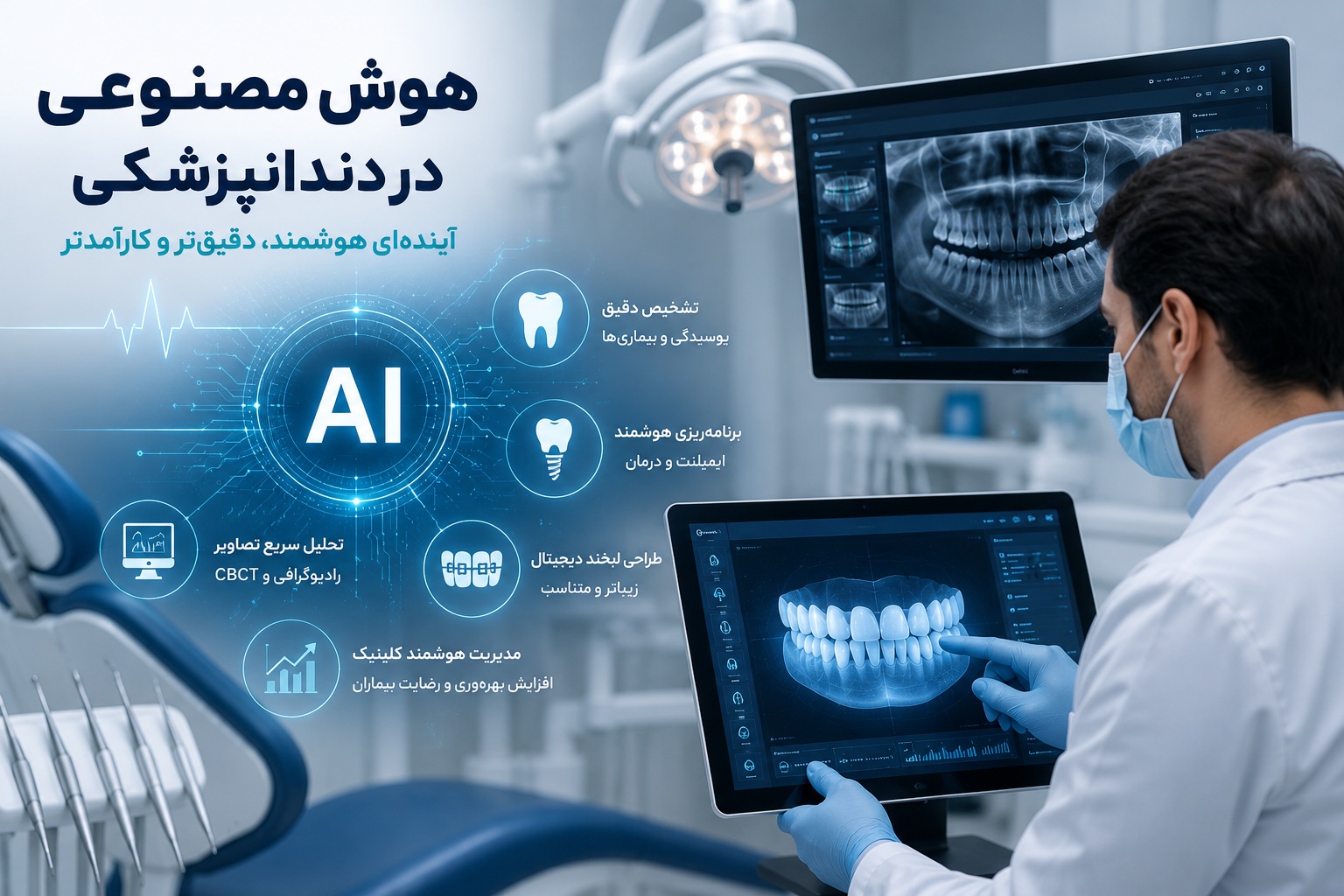 مهمترین کاربردهای هوش مصنوعی در دندانپزشکی