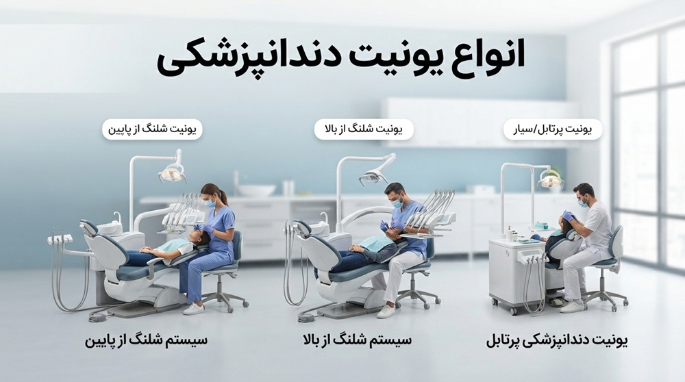 انواع یونیت دندانپزشکی