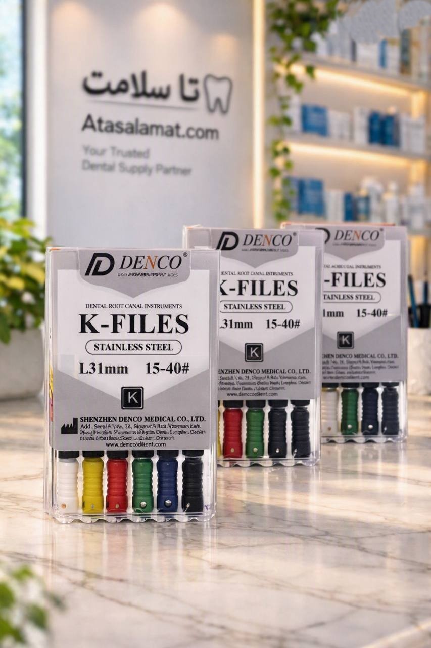 ک فایل دستی 31میلی استیل DENCO K-file