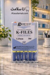 کا فایل نیکل تیتانیومی 25 میلی DENCO K-file